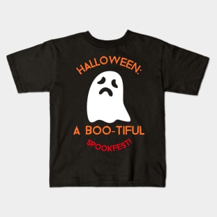 Halloween boo-tiful spookfest Kids T-Shirt